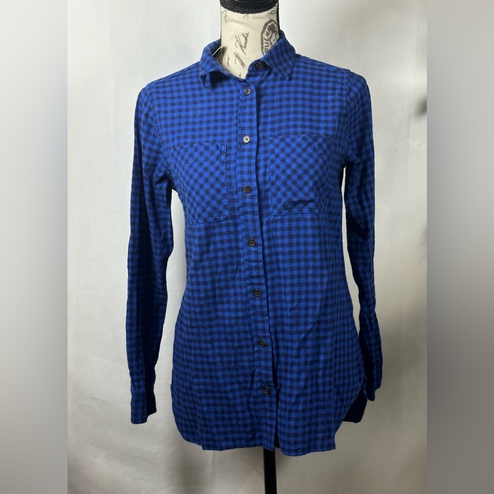 J. Crew Blue Button Down Shirt - Picture 2 of 11